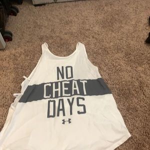 No cheat days Nike tank top with cut out sides